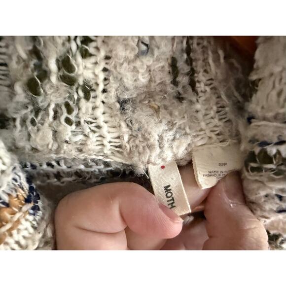 ANTHROPOLOGIE MOTH sz S Chloe boucle open long cardigan sweater EUC - Picture 3 of 6